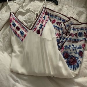 Brand new summer cover up with embroidery